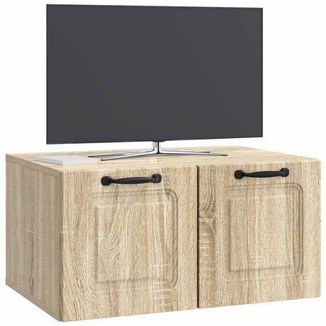 Vidaxl wandbeugel tv-kast sonoma eiken 59,5 x 41 x 30 cm bewerkt hout