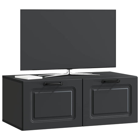Vidaxl wandbeugel tv-kast zwart 78,5 x 41 x 30 cm bewerkt hout