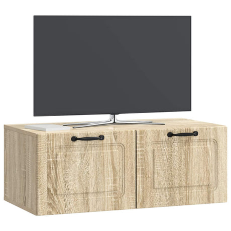 Vidaxl wandbeugel tv-kast sonoma eiken 78,5 x 41 x 30 cm bewerkt hout