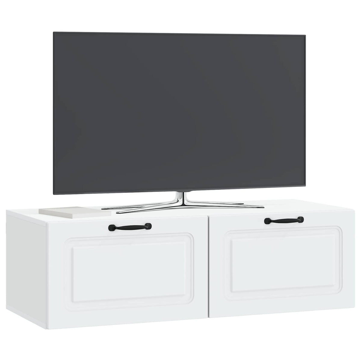 Vidaxl wandbeugel tv-kast wit 98 x 41 x 30 cm bewerkt hout
