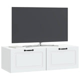 Vidaxl wandbeugel tv-kast wit 98 x 41 x 30 cm bewerkt hout