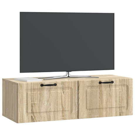 Vidaxl wandbeugel tv-kast sonoma eiken 98 x 41 x 30 cm bewerkt hout