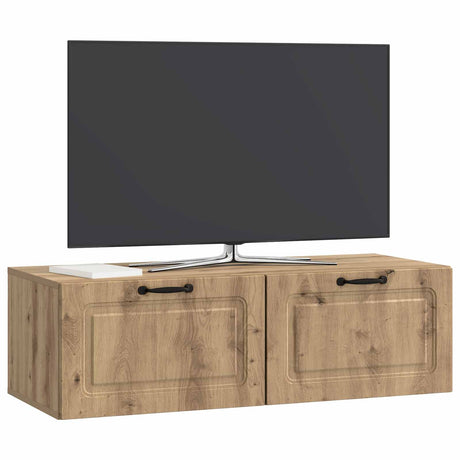 Vidaxl wandbeugel tv-kast 98 x 41 x 30 cm artisanaal eiken