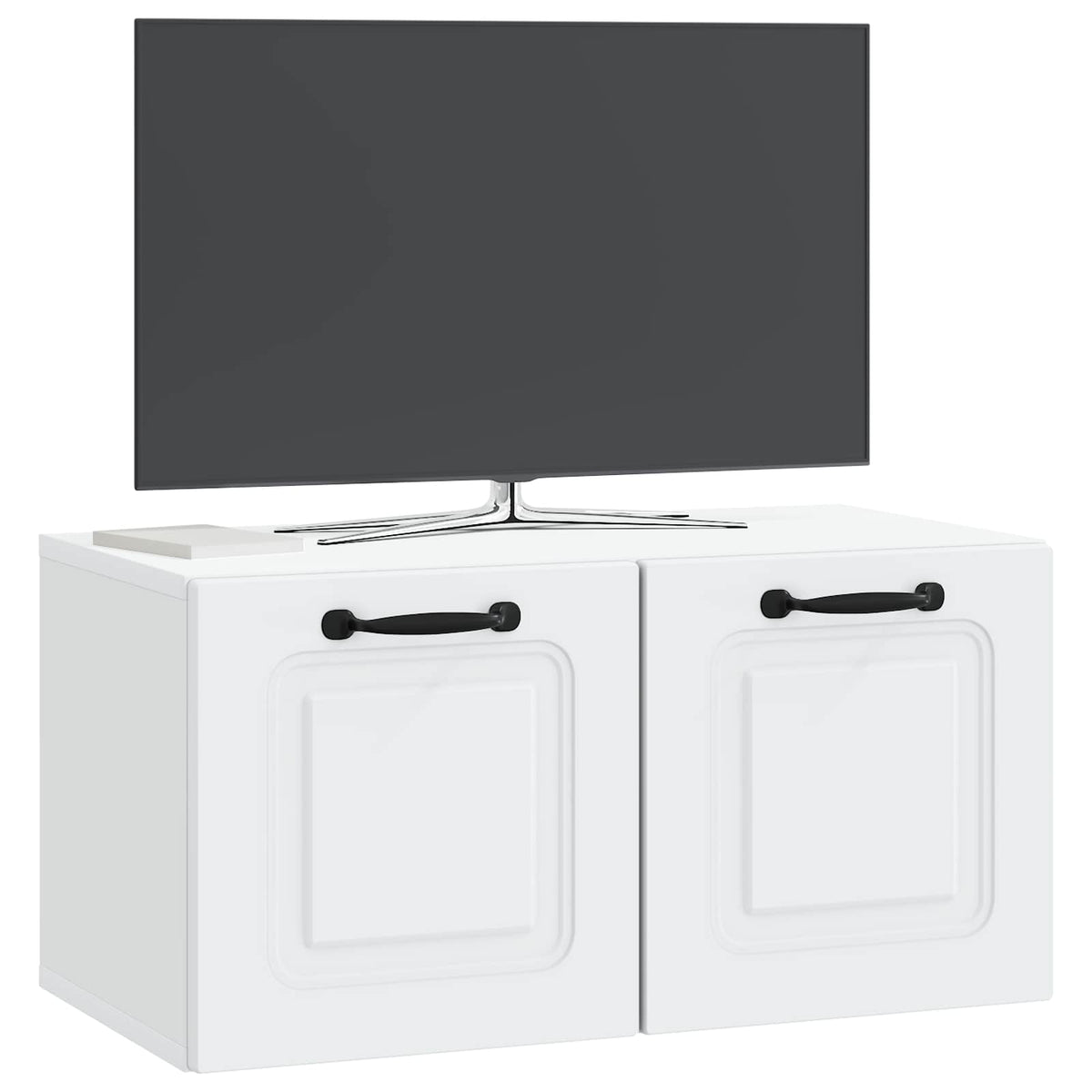 Vidaxl wandbeugel tv-kast wit 59,5 x 31 x 30 cm bewerkt hout