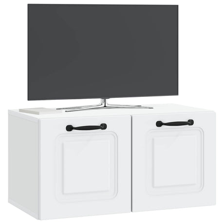 Vidaxl wandbeugel tv-kast wit 59,5 x 31 x 30 cm bewerkt hout