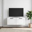 Vidaxl wandbeugel tv-kast wit 78,5 x 31 x 30 cm bewerkt hout
