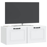 Vidaxl wandbeugel tv-kast wit 78,5 x 31 x 30 cm bewerkt hout