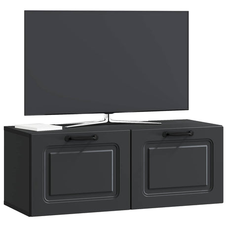 Vidaxl wandbeugel tv-kast zwart 78,5 x 31 x 30 cm bewerkt hout