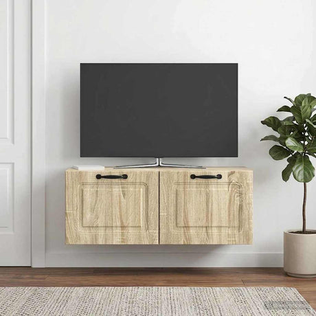 Vidaxl wandbeugel tv-kast sonoma eiken 78,5 x 31 x 30 cm bewerkt hout
