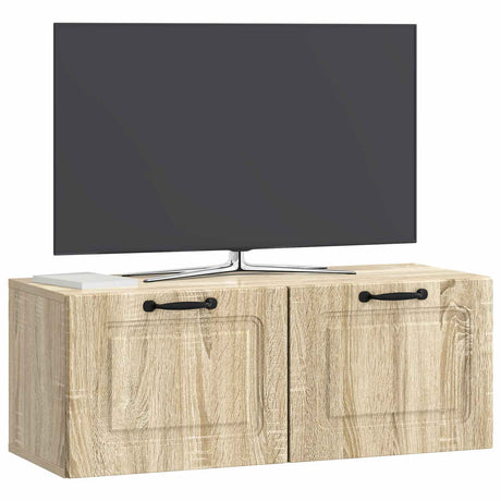 Vidaxl wandbeugel tv-kast sonoma eiken 78,5 x 31 x 30 cm bewerkt hout