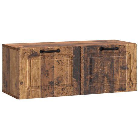 Vidaxl wandbeugel tv-kast oud hout 78,5 x 31 x 30 cm bewerkt hout