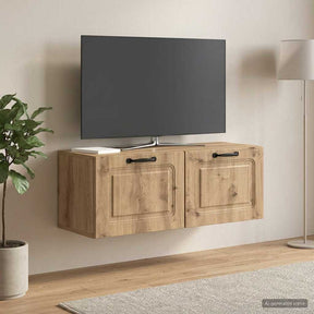 Vidaxl wandbeugel tv-kast 78,5 x 31 x 30 cm artisanaal eiken