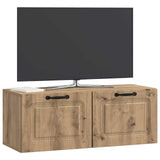 Vidaxl wandbeugel tv-kast 78,5 x 31 x 30 cm artisanaal eiken