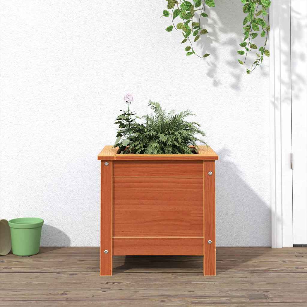 Vidaxl plantenbak wasbruin 40 x 40 x 39 cm massief grenenhout
