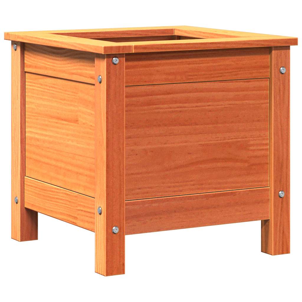 Vidaxl plantenbak wasbruin 40 x 40 x 39 cm massief grenenhout