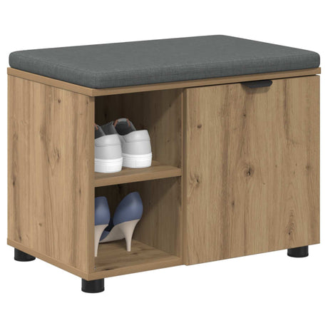 Vidaxl halbank artisan eik 60 x 38 x 46 cm