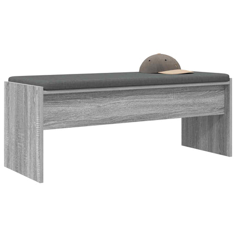 Vidaxl halbank met kussen grijs sonoma 103 x 38 x 40 cm