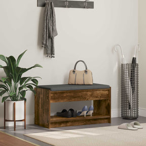 Vidaxl halbank gerookte eik 83 x 38 x 45 cm