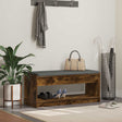 Vidaxl halbank gerookte eik 103 x 38 x 45 cm