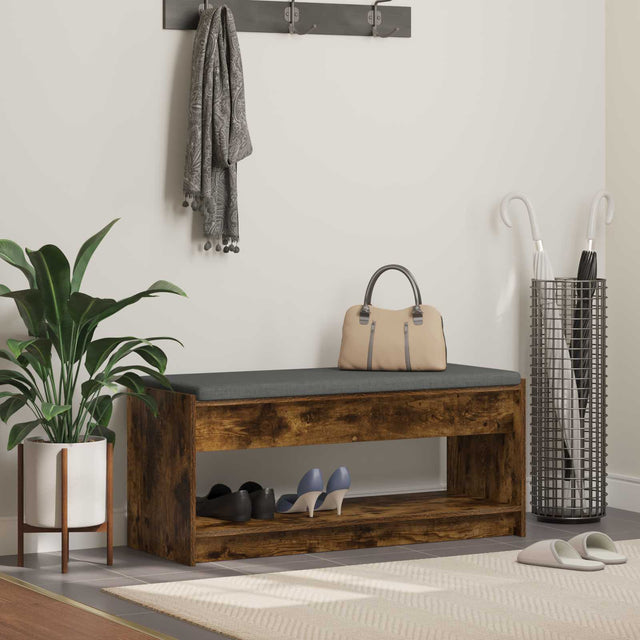 Vidaxl halbank gerookte eik 103 x 38 x 45 cm