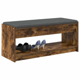 Vidaxl halbank gerookte eik 103 x 38 x 45 cm