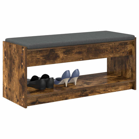 Vidaxl halbank gerookte eik 103 x 38 x 45 cm