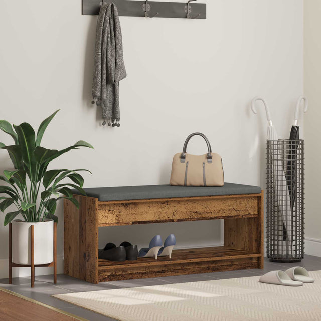 Vidaxl halbank oudhout 103 x 38 x 45 cm