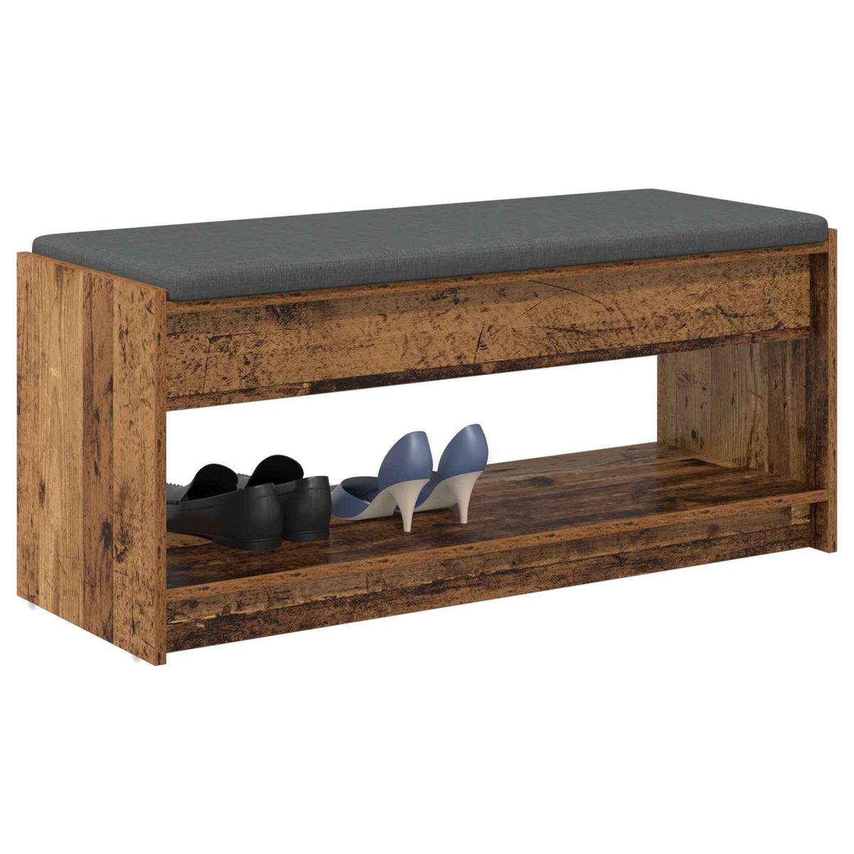 Vidaxl halbank oudhout 103 x 38 x 45 cm