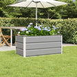 Vidaxl plantenbak lichtgrijs 100 x 50 x 45 cm gegalvaniseerd staal