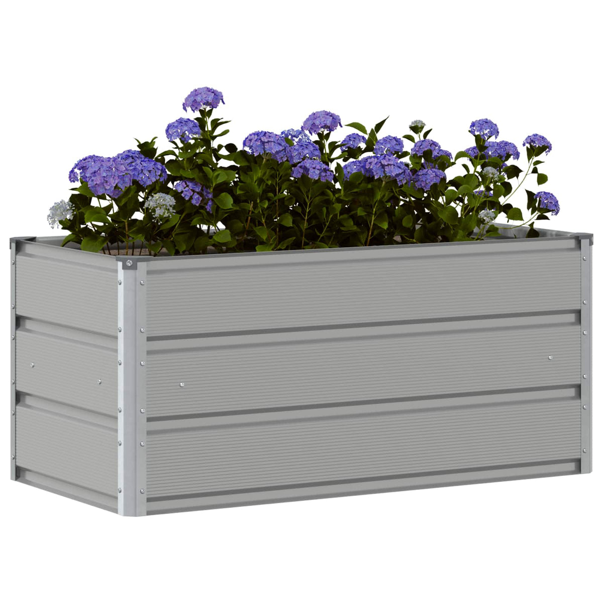 Vidaxl plantenbak lichtgrijs 100 x 50 x 45 cm gegalvaniseerd staal