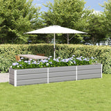 Vidaxl plantenbak lichtgrijs 290 x 50 x 45 cm gegalvaniseerd staal