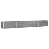 Vidaxl plantenbak lichtgrijs 385 x 50 x 45 cm gegalvaniseerd staal