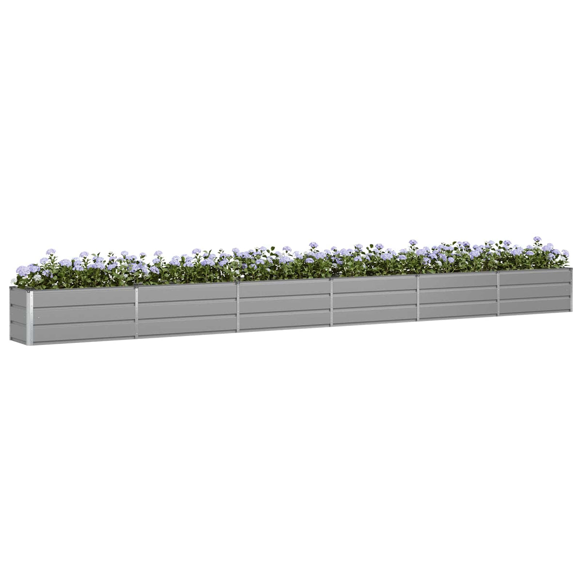 Vidaxl plantenbak lichtgrijs 580 x 50 x 45 cm gegalvaniseerd staal