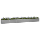 Vidaxl plantenbak lichtgrijs 580 x 50 x 45 cm gegalvaniseerd staal