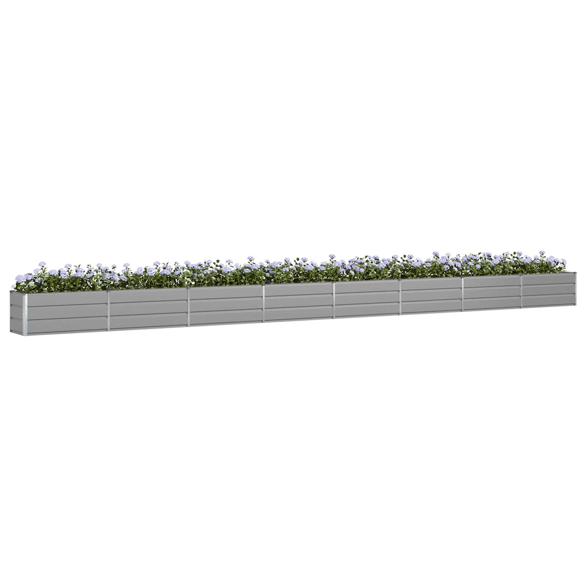 Vidaxl plantenbak lichtgrijs 770 x 50 x 45 cm gegalvaniseerd staal