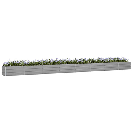 Vidaxl plantenbak lichtgrijs 770 x 50 x 45 cm gegalvaniseerd staal
