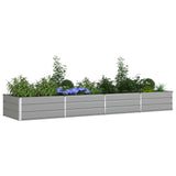 Vidaxl plantenbak lichtgrijs 385 x 100 x 45 cm gegalvaniseerd staal