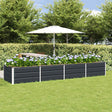 Vidaxl plantenbak antraciet 320 x 80 x 45 cm staal