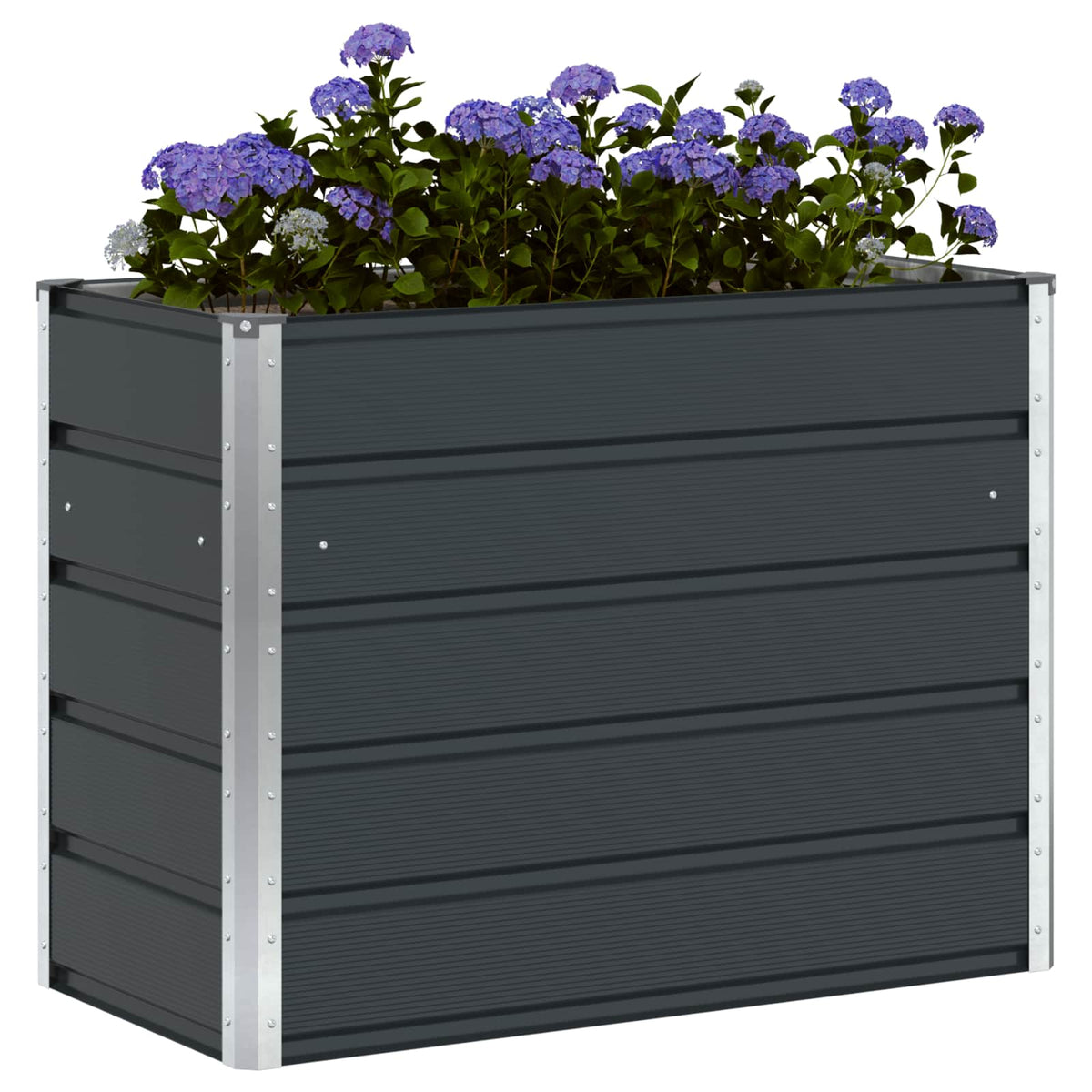 Vidaxl plantenbak antraciet 100 x 50 x 75 cm gegalvaniseerd staal