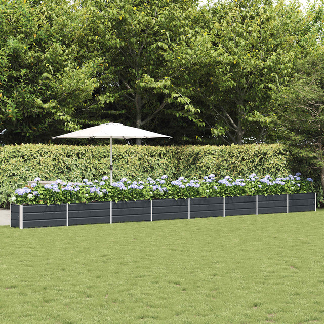 Vidaxl plantenbak antraciet 770 x 50 x 45 cm gegalvaniseerd staal