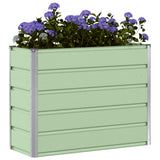 Vidaxl plantenbak groen 100 x 40 x 75 cm staal