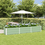 Vidaxl plantenbak pastelgroen 290 x 50 x 45 cm gegalvaniseerd staal