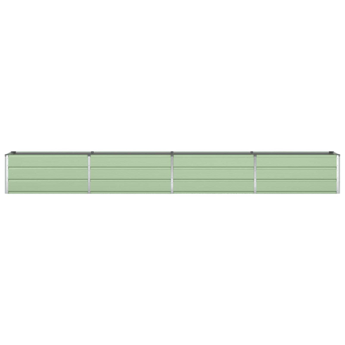 Vidaxl plantenbak pastelgroen 385 x 50 x 45 cm gegalvaniseerd staal
