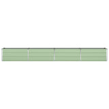 Vidaxl plantenbak pastelgroen 385 x 50 x 45 cm gegalvaniseerd staal