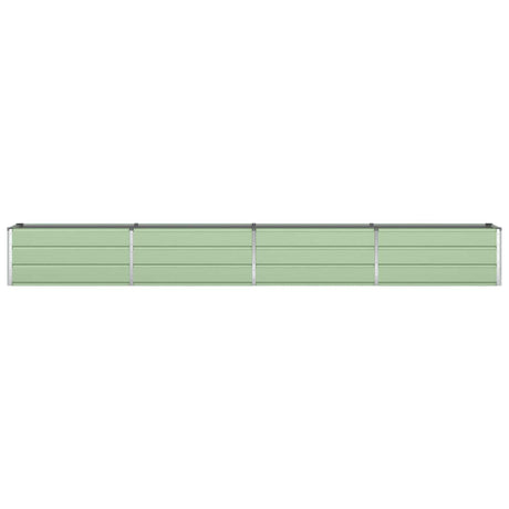 Vidaxl plantenbak pastelgroen 385 x 50 x 45 cm gegalvaniseerd staal