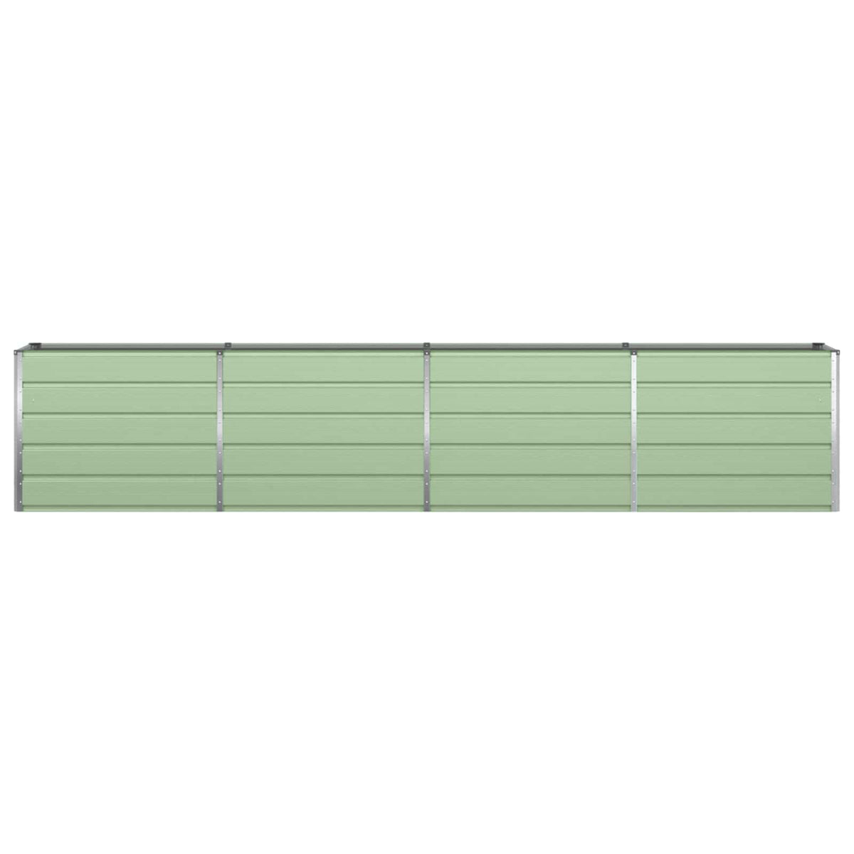 Vidaxl plantenbak pastelgroen 385 x 50 x 77 cm gegalvaniseerd staal