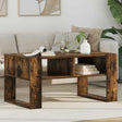 Vidaxl salontafel gerookt eiken 92 x 53 x 45 cm bewerkt hout