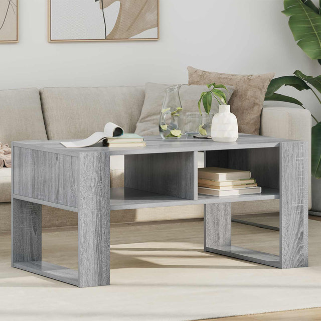 Vidaxl salontafel grijs sonoma 92 x 53 x 45 cm bewerkt hout