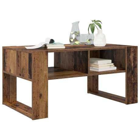 Vidaxl salontafel oudhout 92 x 53 x 45 cm bewerkt hout