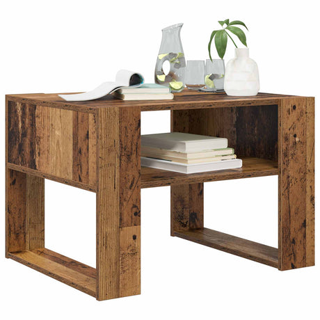 Vidaxl salontafel oudhout 66 x 53 x 45 cm bewerkt hout